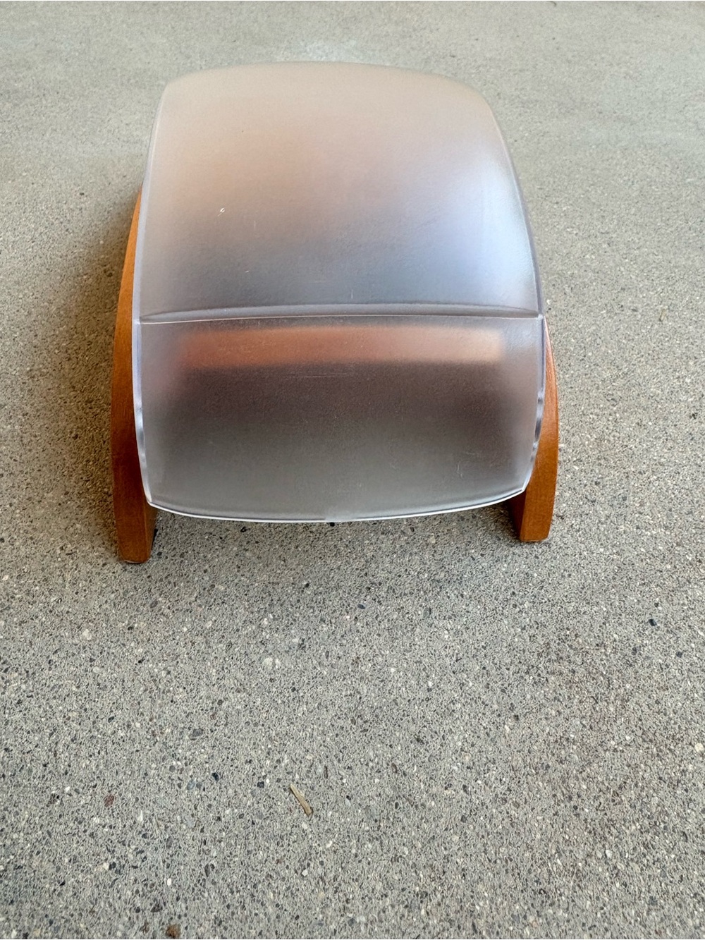 Rare Vintage Rolodex Card File Wood Frosted Plastic Lid Eldon Products - Picture 5 of 6